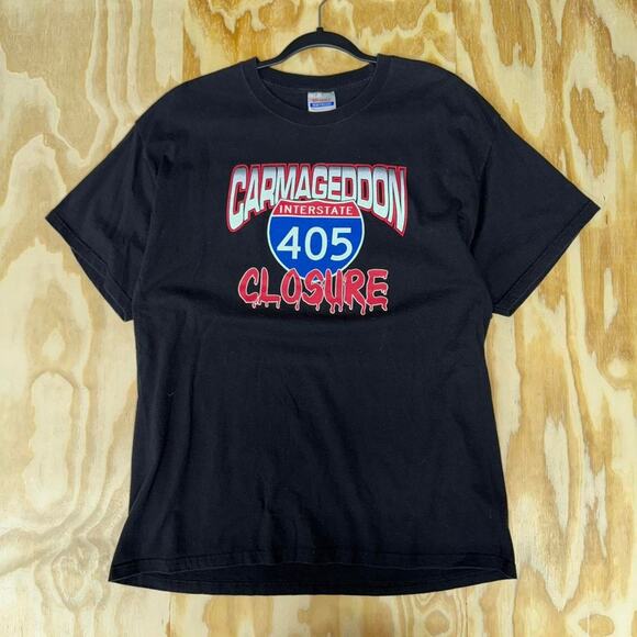 Vintage y2k carmageddon 405 interstate t-shirt - Picture 1 of 4